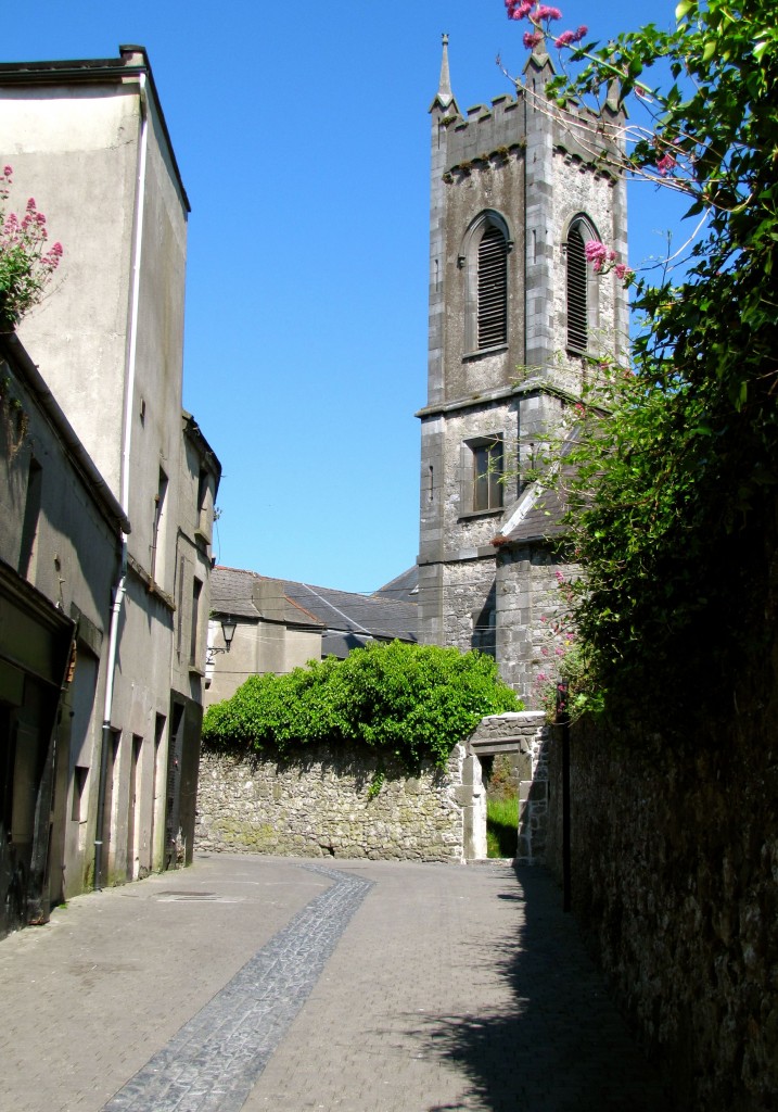 St. Mary's Church is down a twisty, narrow alley from the Alms House.