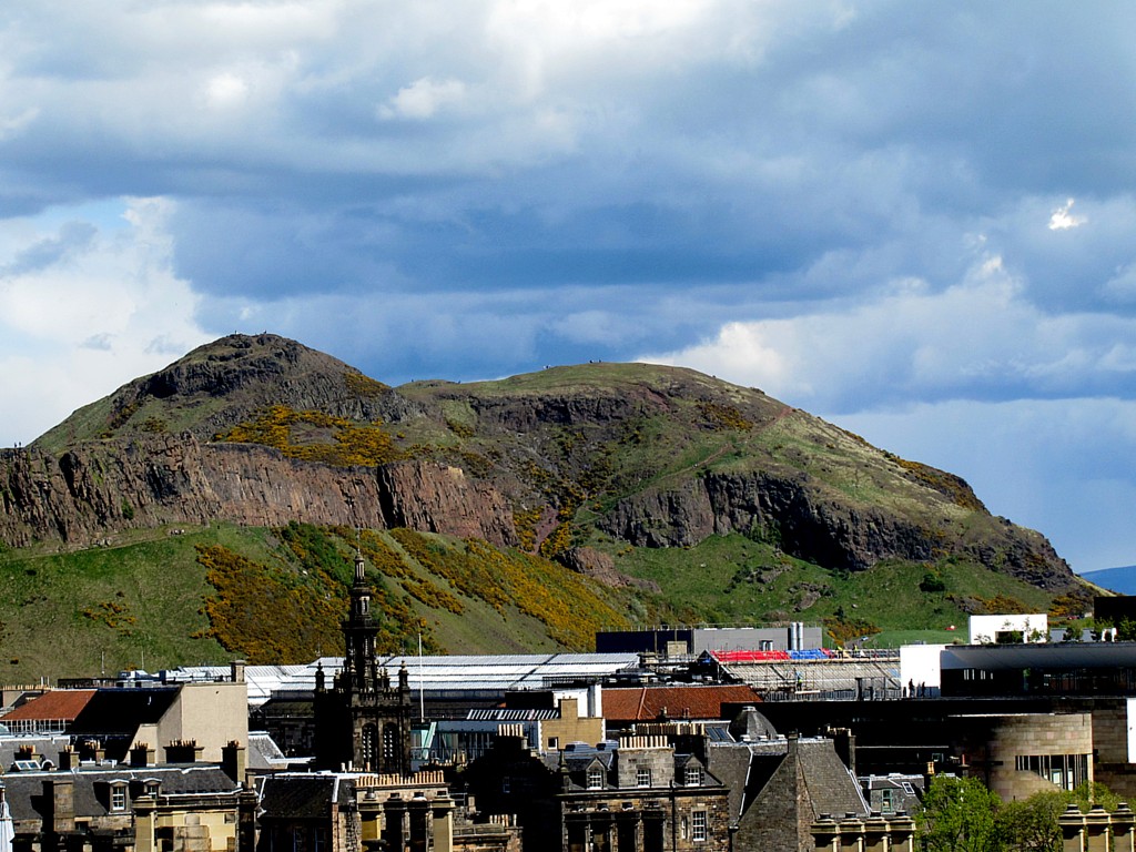 So, I had this idea about climbing Arthur's Seat. It's a fairly smooth path up the Salisbury Crags to it, and it offers amazing views of the city. But here, I got a good look at the place from the parade ground of Edinburgh Castle, and nope, I don't think I'm gonna be climbing that.