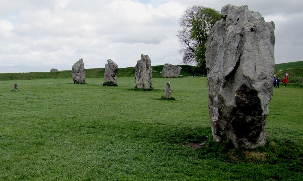 A row of stones.